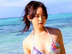 Lovely Asian Girl Yumi Ishikawa Swims In The Ocean